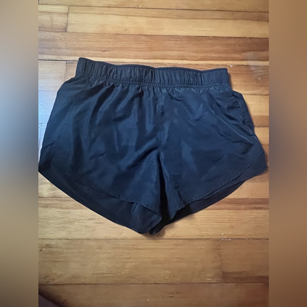 Black athletic shorts